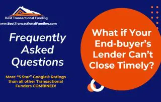 end-buyer's lender can't close