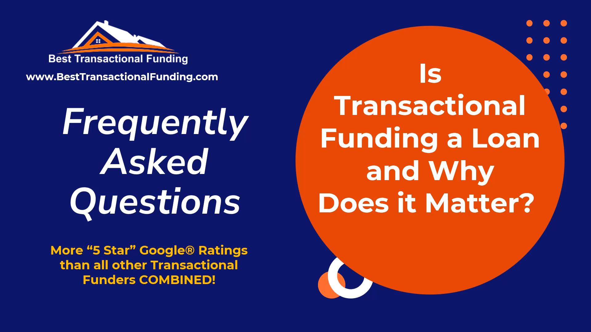 Is Transactional Funding a Loan